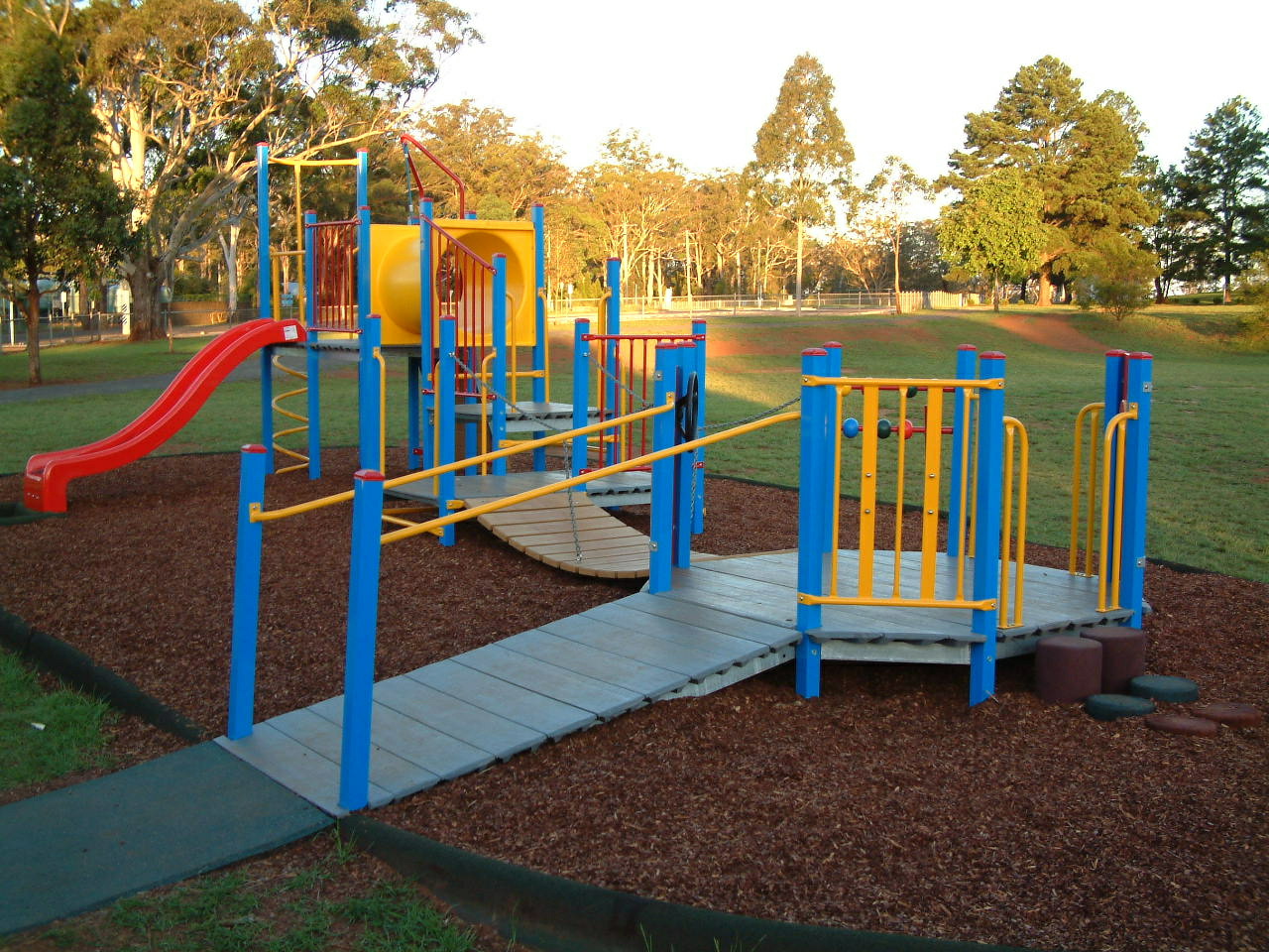 Playground with ramp access