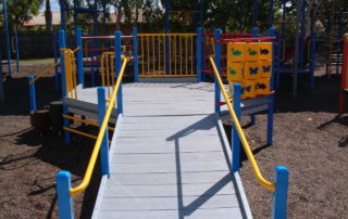 Ramp access playground